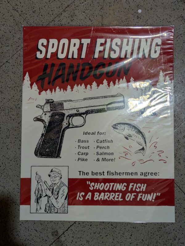 Sport Fishing Handgun Print